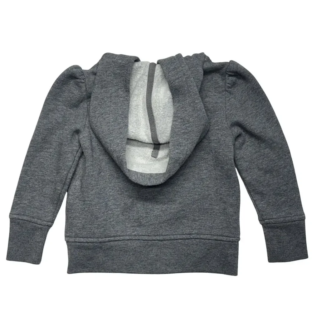 Ralph Lauren Hoodie 2/2T Toddler Gray Sweatshirt Full Zip League Champs Fleece